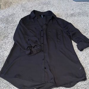 Black button up